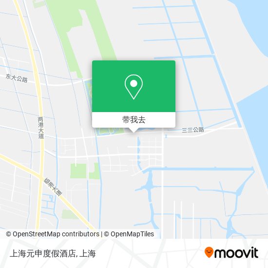 上海元申度假酒店地图