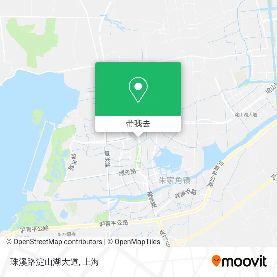 珠溪路淀山湖大道地图