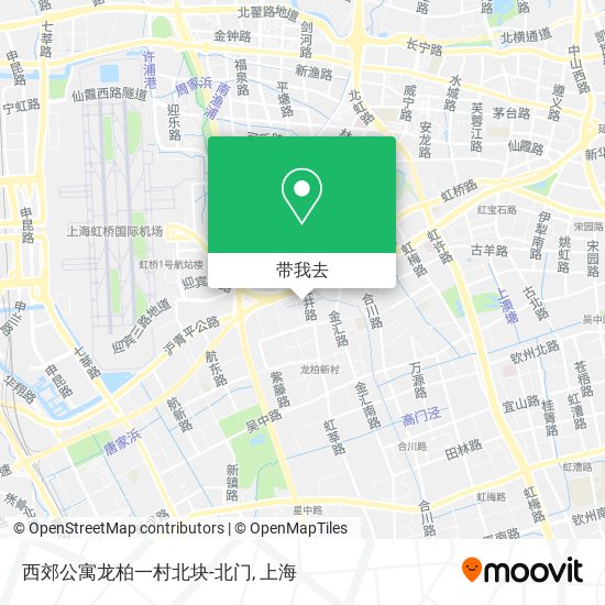 西郊公寓龙柏一村北块-北门地图