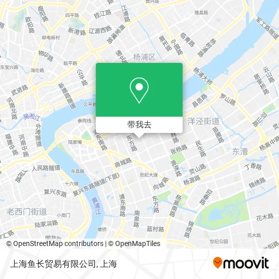 上海鱼长贸易有限公司地图
