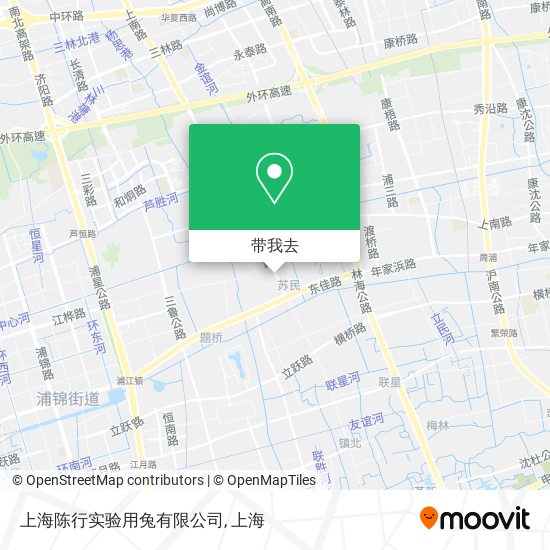 上海陈行实验用兔有限公司地图