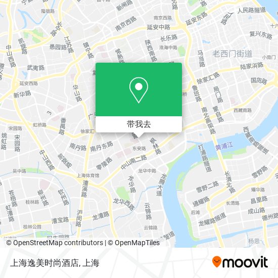 上海逸美时尚酒店地图