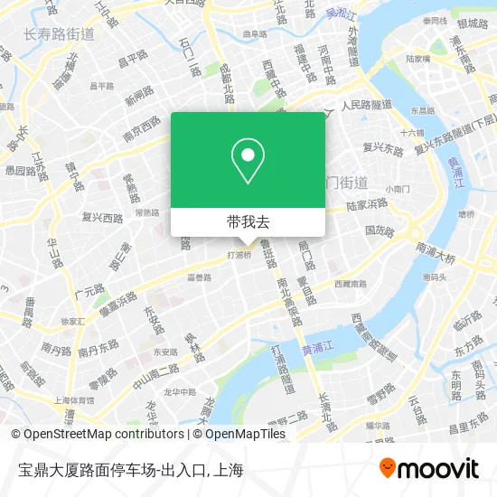 宝鼎大厦路面停车场-出入口地图