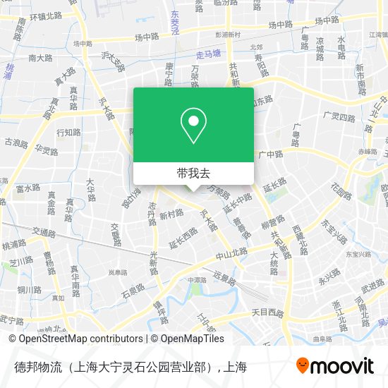 德邦物流（上海大宁灵石公园营业部）地图