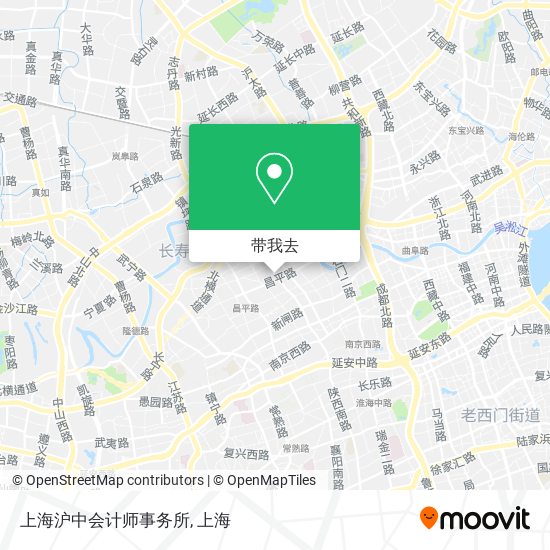 上海沪中会计师事务所地图