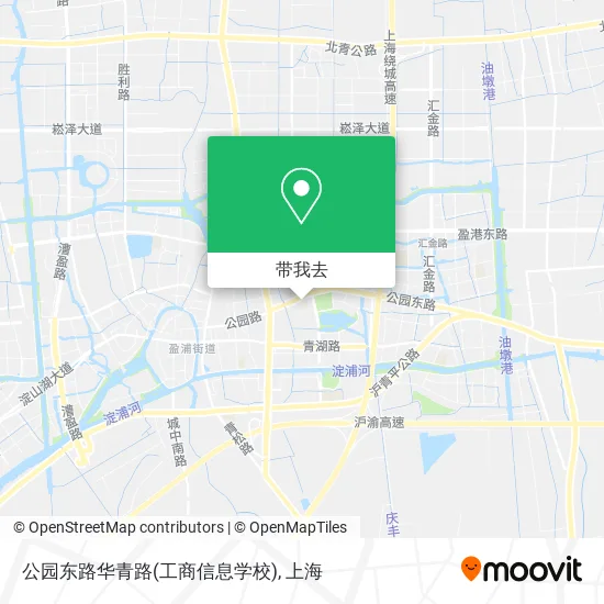 公园东路华青路(工商信息学校)地图