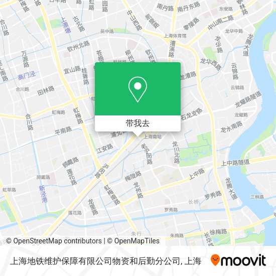 上海地铁维护保障有限公司物资和后勤分公司地图