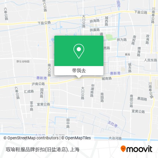 瑕瑜鞋服品牌折扣(旧盐港店)地图