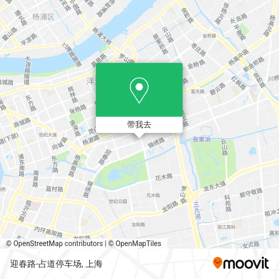 迎春路-占道停车场地图