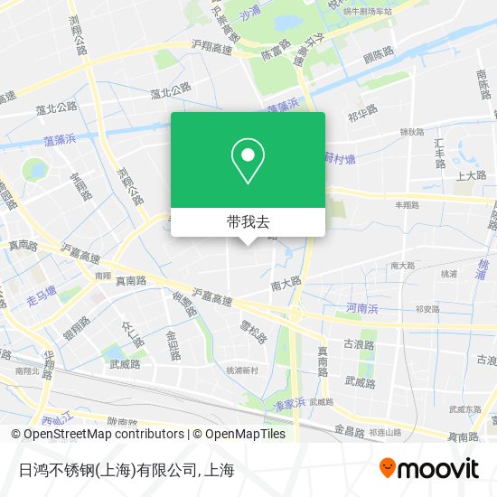 日鸿不锈钢(上海)有限公司地图