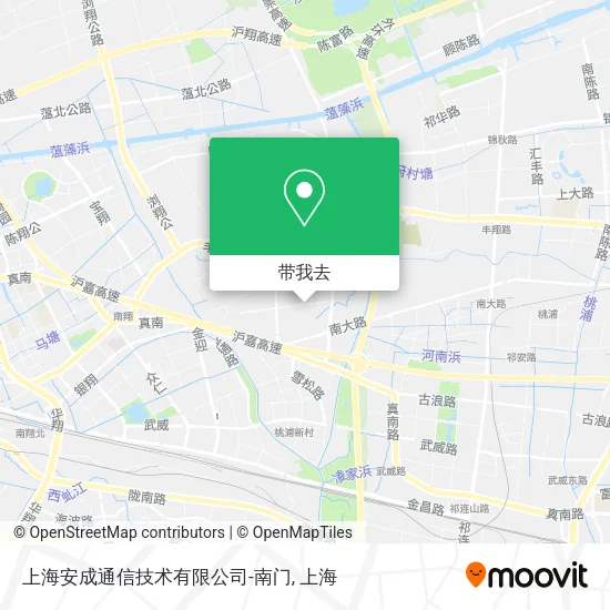 上海安成通信技术有限公司-南门地图