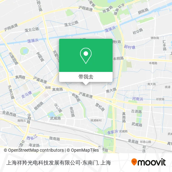 上海祥羚光电科技发展有限公司-东南门地图