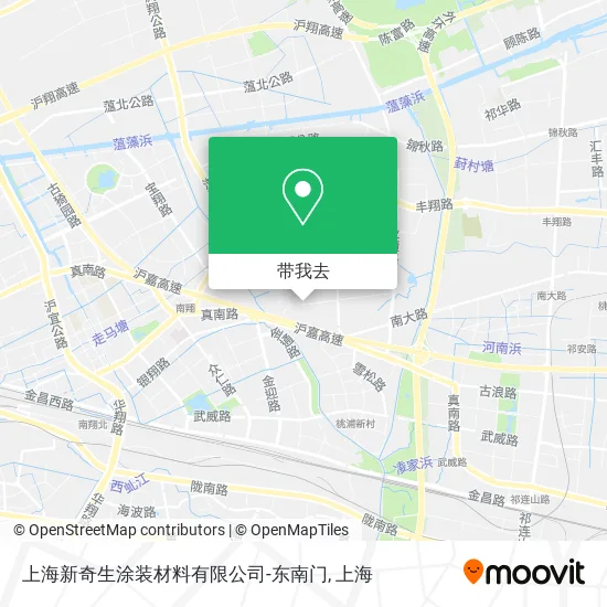 上海新奇生涂装材料有限公司-东南门地图