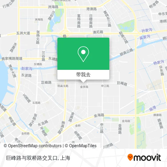 巨峰路与双桥路交叉口地图