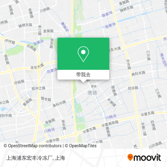 上海浦东宏丰冷冻厂地图