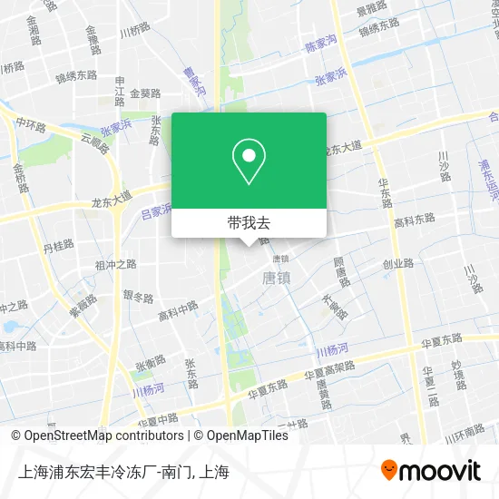 上海浦东宏丰冷冻厂-南门地图