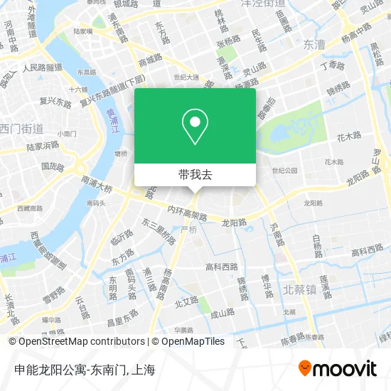 申能龙阳公寓-东南门地图