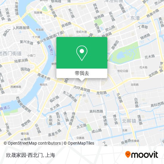 欣晟家园-西北门地图