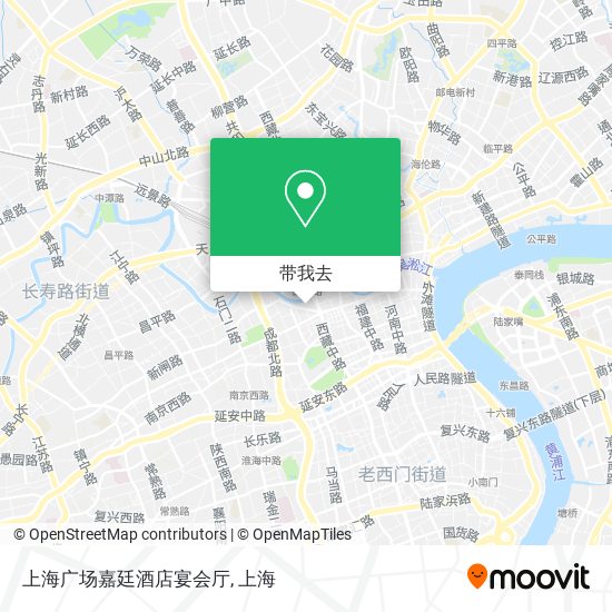 上海广场嘉廷酒店宴会厅地图