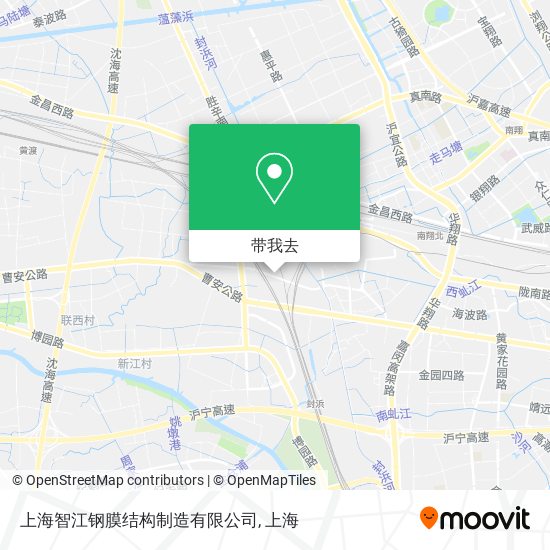 上海智江钢膜结构制造有限公司地图