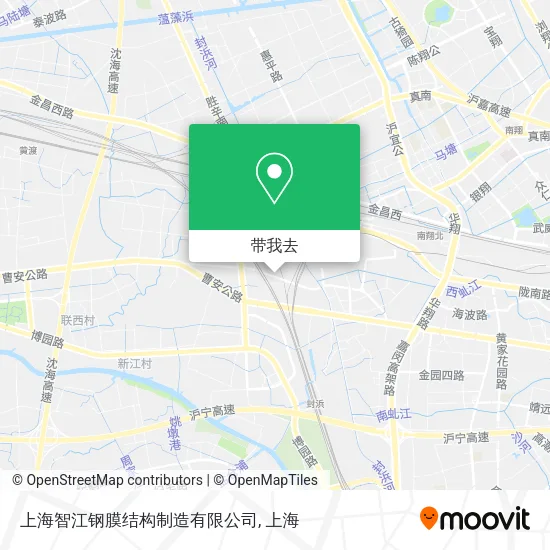上海智江钢膜结构制造有限公司地图