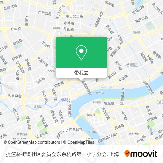 提篮桥街道社区委员会东余杭路第一小学分会地图