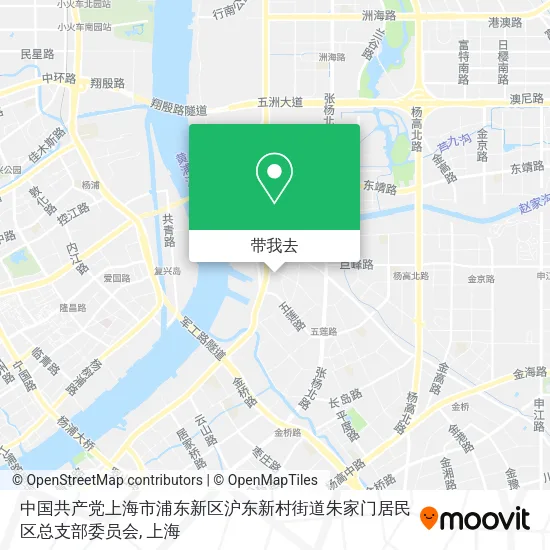 中国共产党上海市浦东新区沪东新村街道朱家门居民区总支部委员会地图
