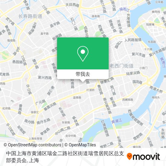 中国上海市黄浦区瑞金二路社区街道瑞雪居民区总支部委员会地图