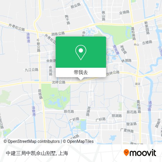 中建三局中凯佘山别墅地图