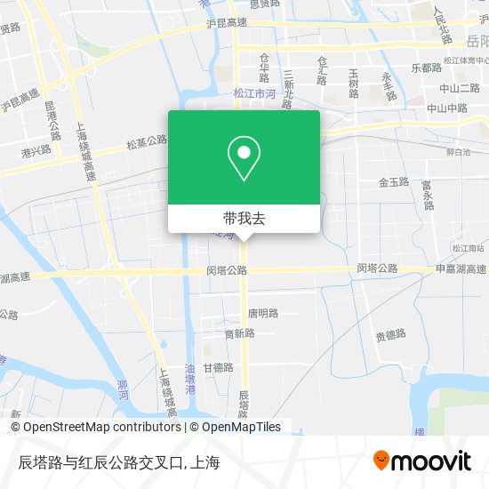 辰塔路与红辰公路交叉口地图