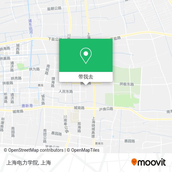 上海电力学院地图