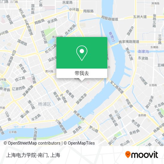 上海电力学院-南门地图