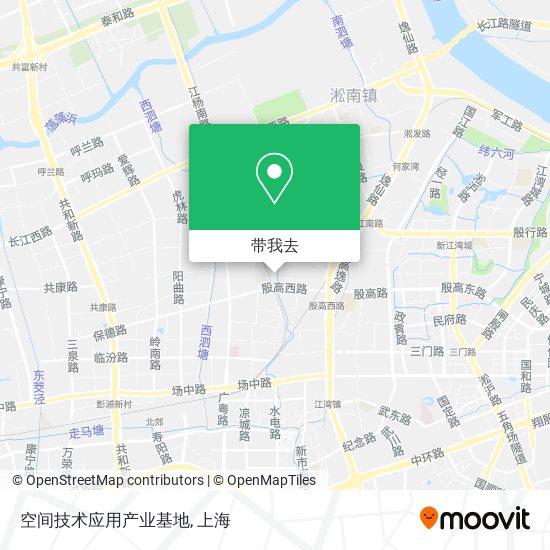 空间技术应用产业基地地图