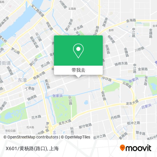 X601/黄杨路(路口)地图