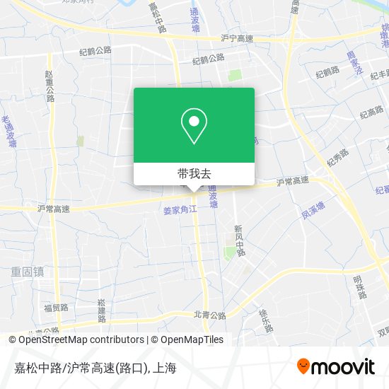 嘉松中路/沪常高速(路口)地图