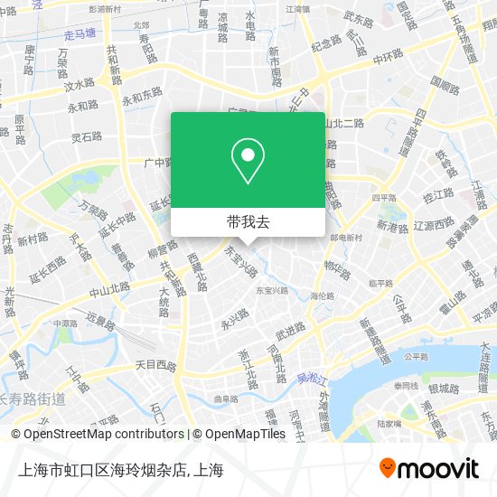 上海市虹口区海玲烟杂店地图