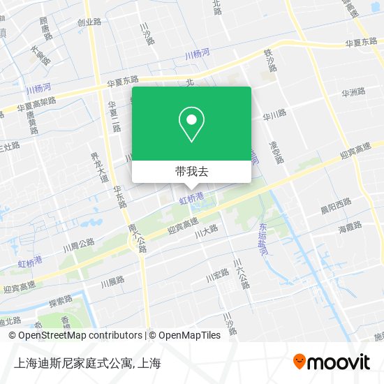 上海迪斯尼家庭式公寓地图