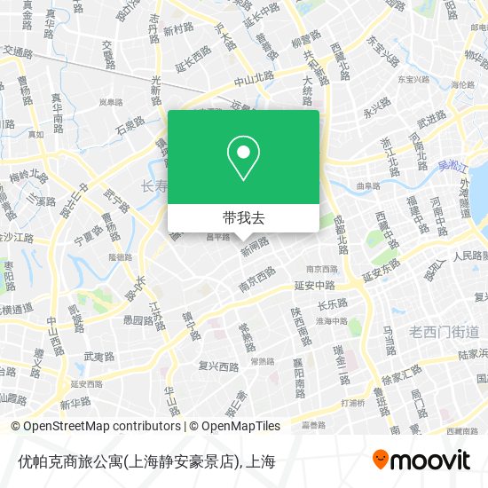优帕克商旅公寓(上海静安豪景店)地图
