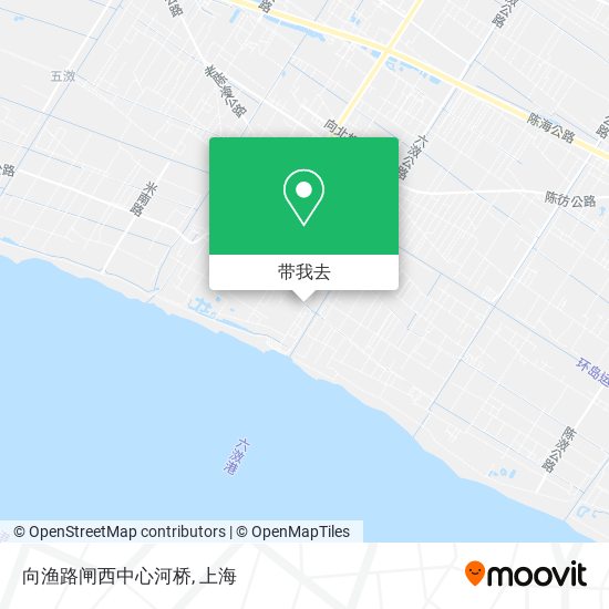 向渔路闸西中心河桥地图