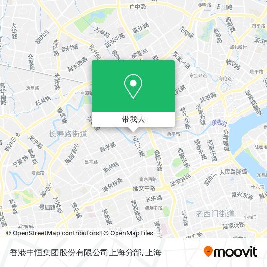 香港中恒集团股份有限公司上海分部地图