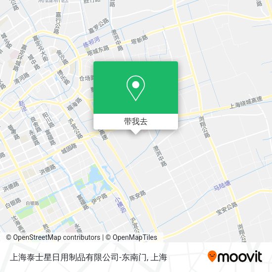 上海泰士星日用制品有限公司-东南门地图