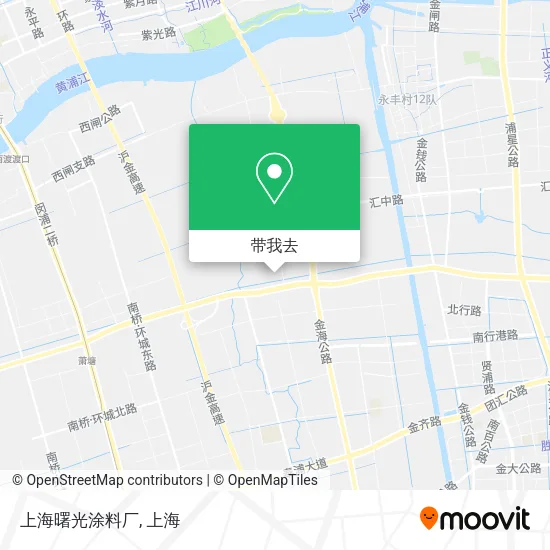 上海曙光涂料厂地图