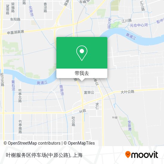 叶榭服务区停车场(中原公路)地图