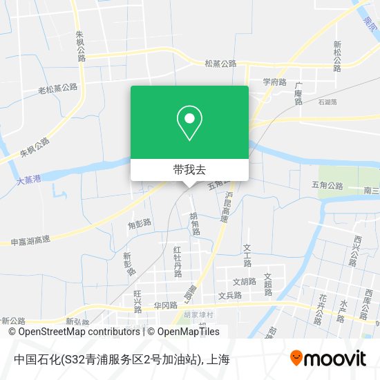 中国石化(S32青浦服务区2号加油站)地图