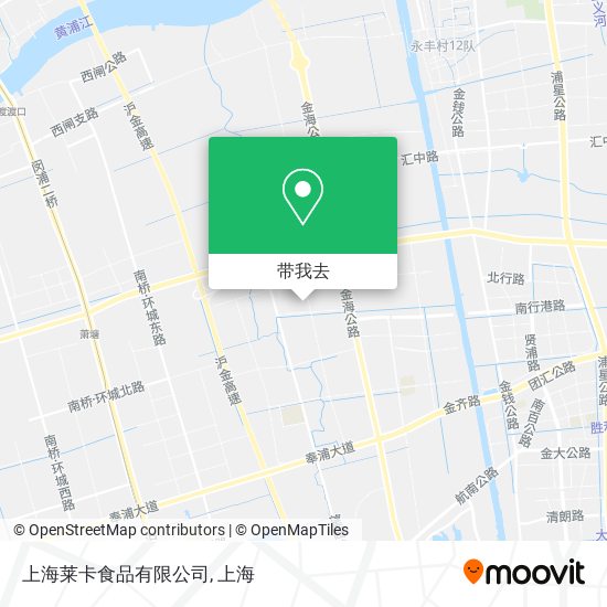 上海莱卡食品有限公司地图