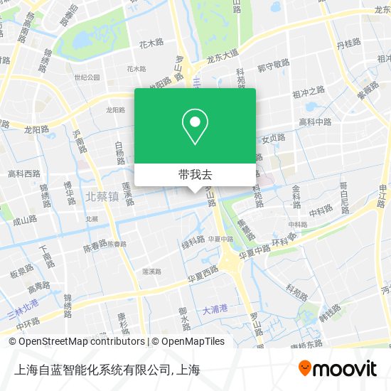 上海自蓝智能化系统有限公司地图