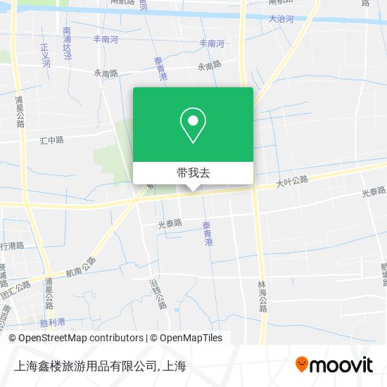 上海鑫楼旅游用品有限公司地图