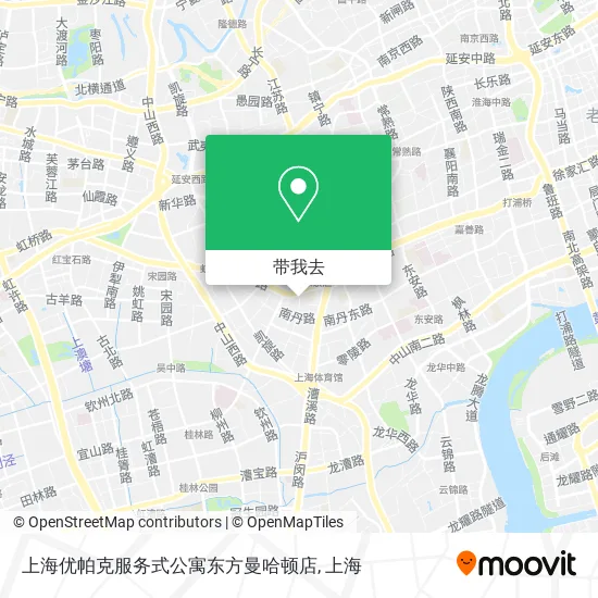 上海优帕克服务式公寓东方曼哈顿店地图