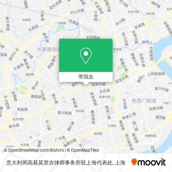 意大利弼高基莫里吉律师事务所驻上海代表处地图