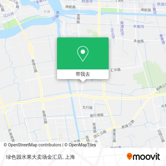 绿色园水果大卖场金汇店地图